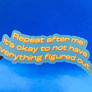 It’s okay retro weatherproof vinyl sticker
