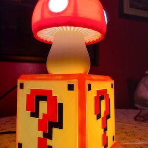 Mushroom Night Light (Bulb & Plug-In Cord Included)- ? CUBE SOLD SEPARATELY!