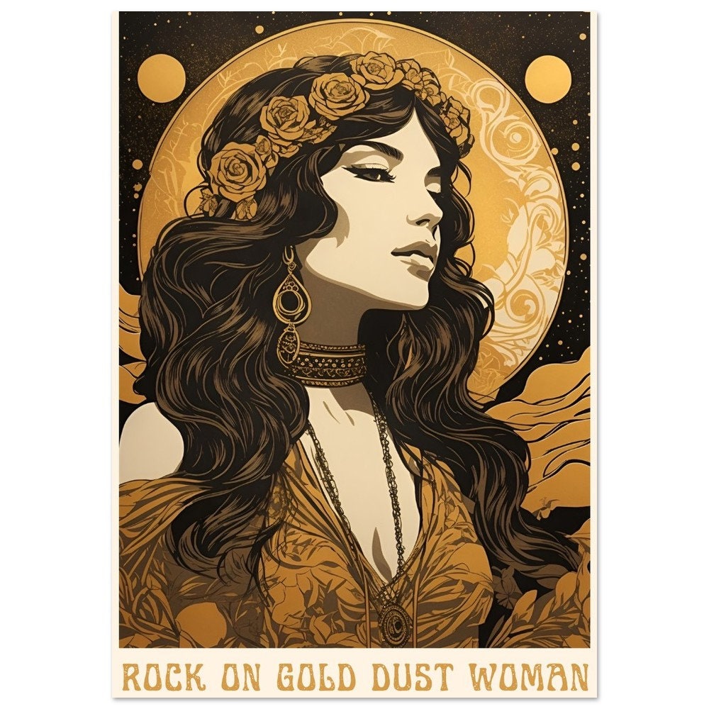 Gold Dust Woman Lyrics Print Music Print A5 A4 A3 