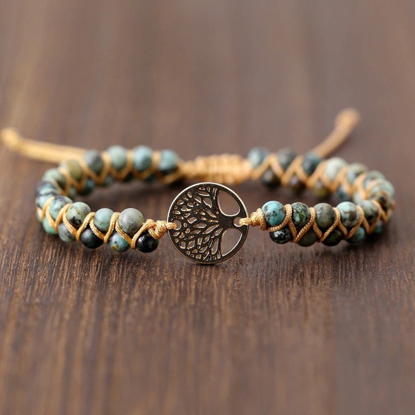 Gemstone Bracelet Tree of Life bracelet Natural Stones Etsy