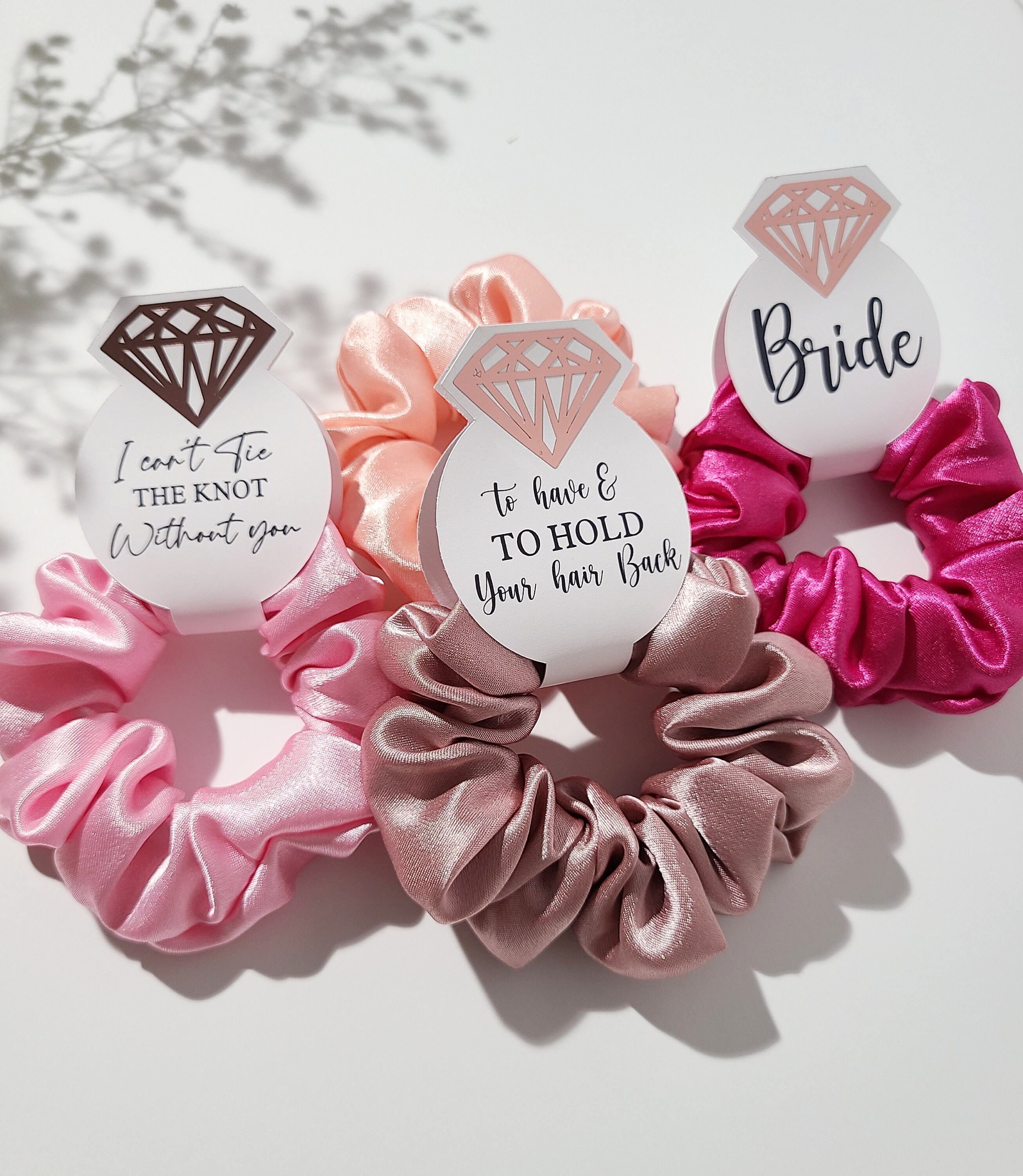 40pc Bridesmaid Hair Claws Scrunchies Sunglasses Wedding Party Favors Boho Rose 40th Birthday Party Favors, Cheers To 40 Years  main image 3
