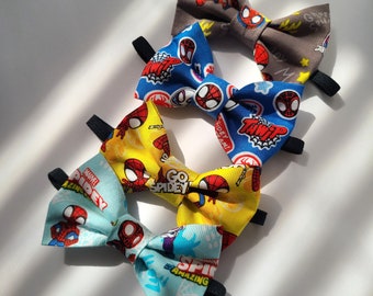 Spidey Bow Tie: Handmade Cotton Bowtie for Boys
