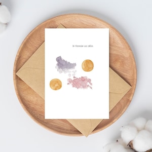 Long Distance Friends Greeting Card, French