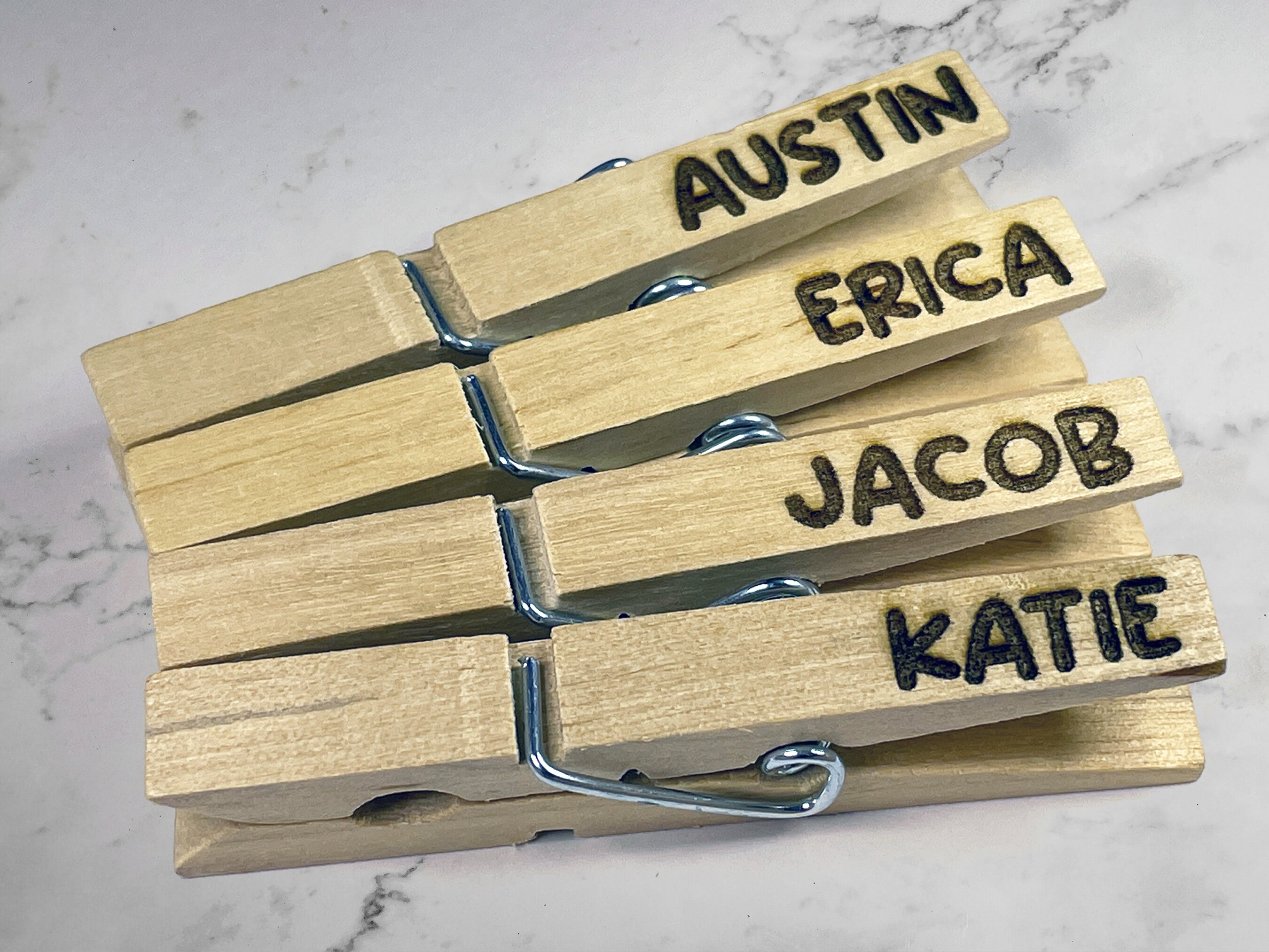 Clothespin Name Tags