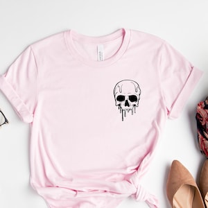 Candle Skull Shirt, Halloween Tee, Halloween Gift, Skull Shirt, Skeleton Top, Funny Skull T-Shirt, Halloween Costume