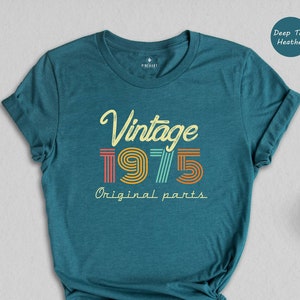 Vintage 1975 Birthday Shirt: Retro 49th Birthday Tee