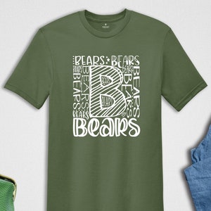 Bears Mascot T-Shirt: School Spirit Fan Tee