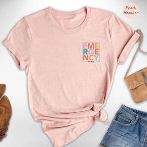Emergency Nurse Shirt for ER Nurse, Emergency Nurse Tee, Gift for ED RN, Grad Gift Nursing T-Shirts, Tshirt Registered Emergency Nurse