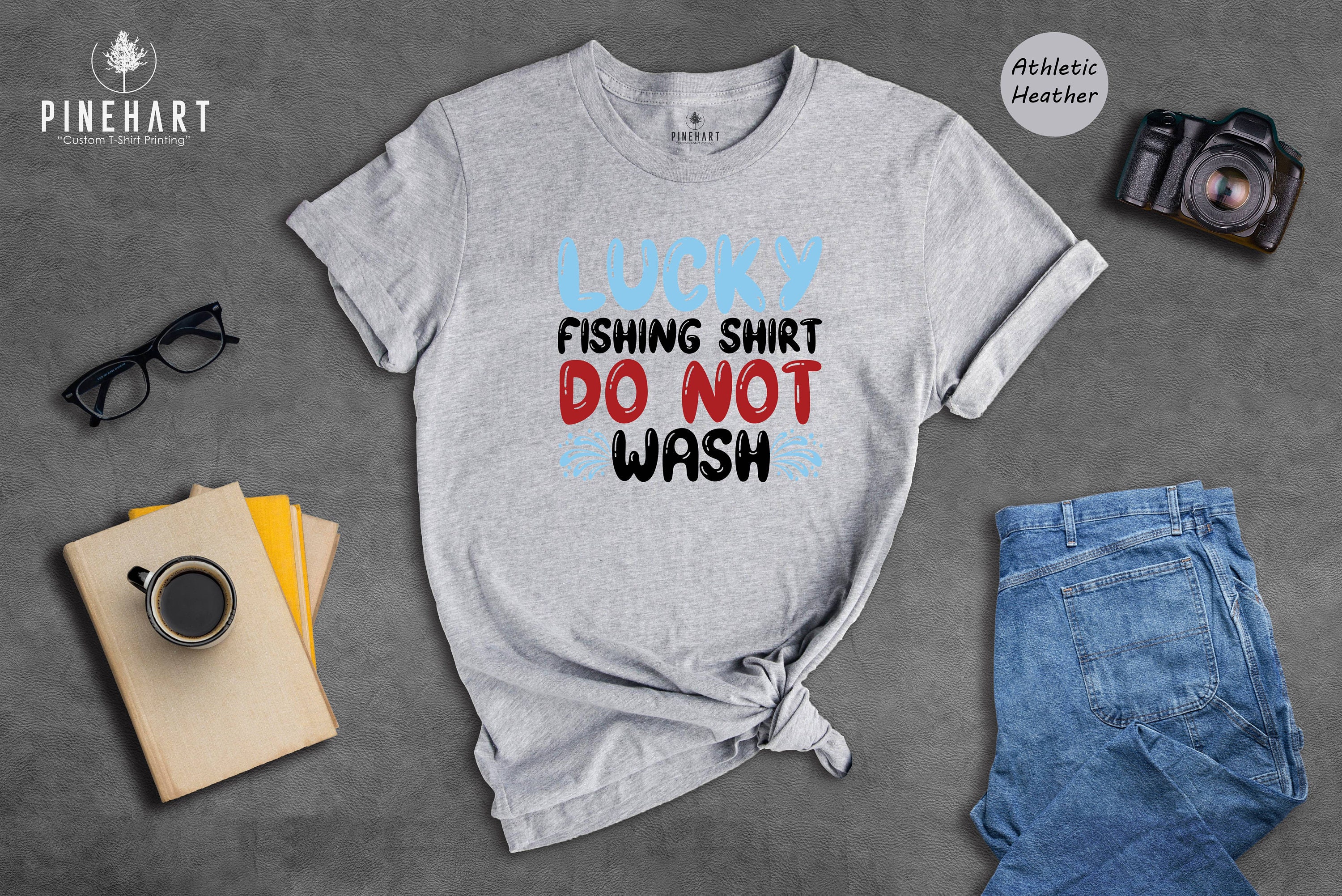 Lucky Fishing Shirt T-Shirt, Tank Top, Hoodie for Men Women & Kids unisex Tee - S Black