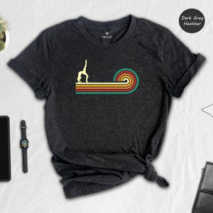 Gymnastics Shirt Vintage Style: Retro Heather Cotton Tee, Eco Friendly Print | Unisex S-XXL, Durable Design image 4