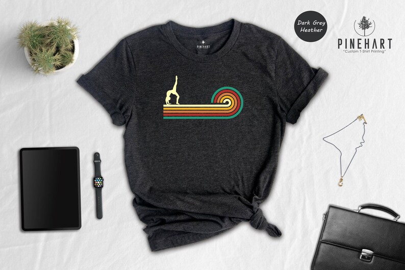 Gymnastics Shirt Vintage Style: Retro Heather Cotton Tee, Eco Friendly Print | Unisex S-XXL, Durable Design image 4