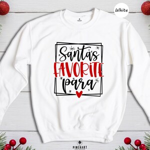 Santas Favorite Para Shirt Holiday Tee: Eco Friendly Christmas Apparel, Durable Vinyl (Heat Pressed Design, S-XXL Sizes) image 8