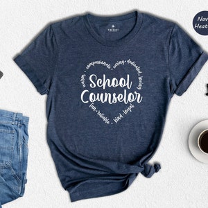 School Counselor Tee, Teacher Shirt, Mental Heart Shirt, Back to School Shirt, Guidance Counselor Shirt, Counselor Office Tee