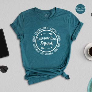 Intervention Squad Shirt, Intervention Teacher Tee, Early Intervention T-Shirt, Specialist Shirt, Specialist Squad, Paraprofessional Tee
