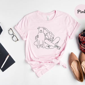 Pitbull Mom Shirt - Fur Mama Apparel Playful Tee - Eco Friendly Cotton, Digital Ink Design, Comfortable Fit zdjęcie 1
