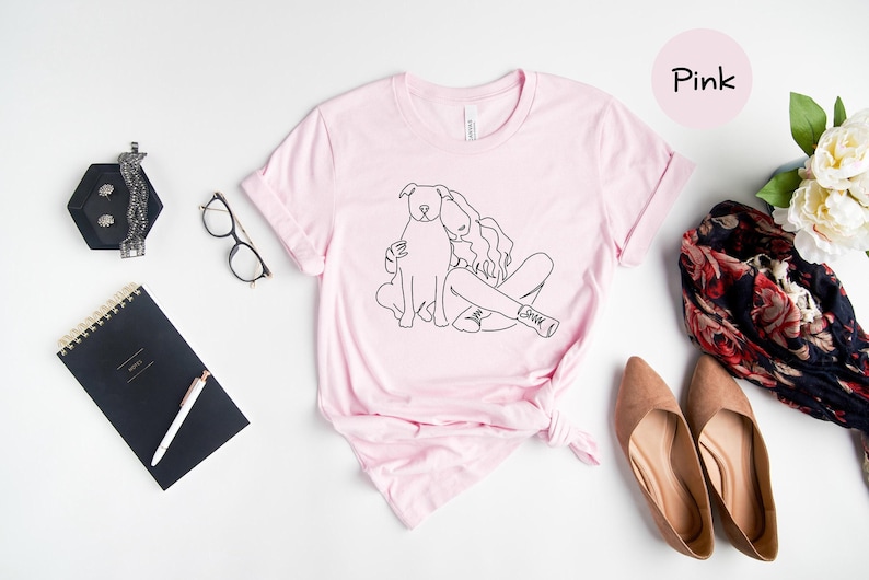 Pitbull Mom Shirt - Fur Mama Apparel Playful Tee - Eco Friendly Cotton, Digital Ink Design, Comfortable Fit zdjęcie 1