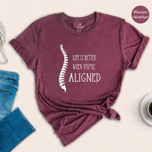 Chiropractor Shirt Casual Everyday Wear Tee: Sustainable Digital Print Fashion (Soft Ringspun Cotton, XS-XXL, Easy Care) afbeelding 1