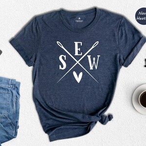 Funny Sewciopath Shirt: Playful Sewing Humor - Preshrunk Cotton, Sustainable Materials, Unisex Sizes S-XXL image 1