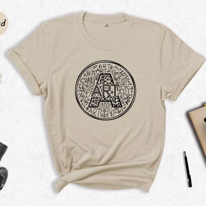 Art Teacher Shirt Eco-Friendly Cotton: Soft Comfortable Fit, Digital Ink Print (Preshrunk Fabric, Everyday Wear Sizes) immagine 3