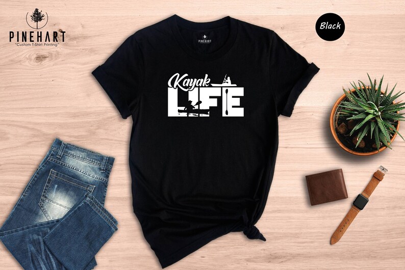 Kayak T Shirt Sport Lover Design: Eco-Friendly Cotton Tee, Durable Print | Soft, Comfortable Fit, Unisex S-XXL image 4