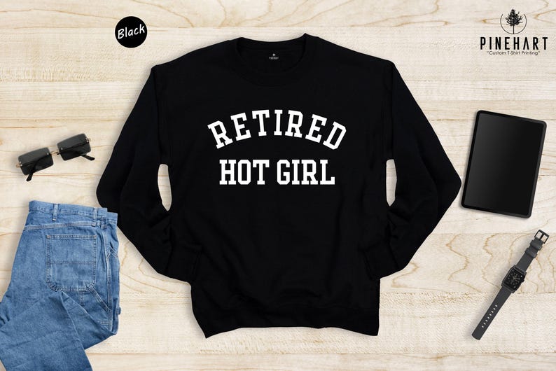 Retired Hot Girl Shirt - Bachelorette Party Top - Soft Cotton Fabric, Eco Friendly Print, Gift For Bride To Be image 6
