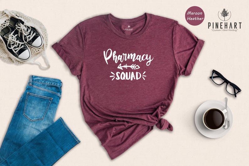 Pharmacy Squad Shirt - Pharmacy School Gift Unisex Tee - Premium Blend Cotton, Digital Ink Print, Sustainable image 4