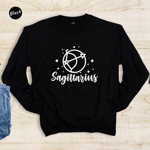 Zodiac Birthday Tee - Sagittarius Star Sign Shirt - Eco Friendly Cotton, Personalized Text, Multiple Color Choices image 8