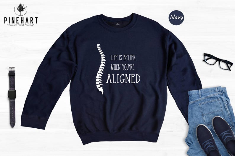 Chiropractor Shirt Casual Everyday Wear Tee: Sustainable Digital Print Fashion (Soft Ringspun Cotton, XS-XXL, Easy Care) afbeelding 8