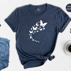 Butterfly Shirt For Women, Cute Butterfly T-Shirt, Butterfly Tee, Cute Butterfly Shirt, Animal Lover Gift, Butterfly Lover Gift