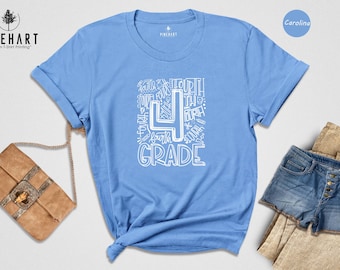 4th Grade T-Shirt - Back to School Shirt for Fourth Graders