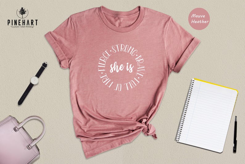 Strong Woman Shirt Empowering Tee: Feminist Fire Spirit Graphic, Eco Friendly Cotton Blend (Multiple Sizes, Durable Print) image 6