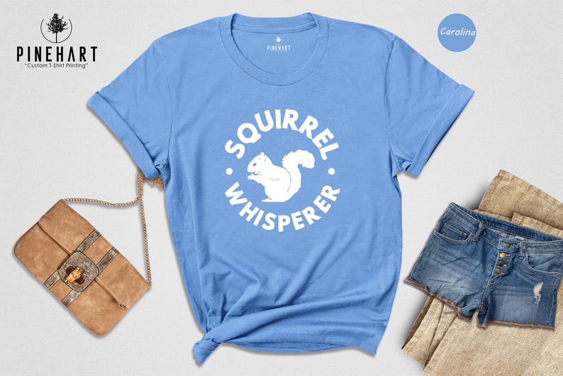 Squirrel Whisperer Shirt, Funny Squirrel Tee, Animal Lover Gift, Wildlife Rescue Tshirt, Camping Humor Apparel, Nature Lover Top image 5
