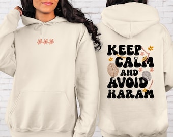 Cozy Ramadan Hoodie Unique Muslim Gift, Bold Arabic Pattern (XS-XXL, Soft Cotton Blend, Warm Winter Sweatshirt)