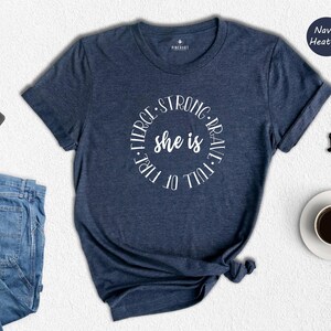 Strong Woman Shirt Empowering Tee: Feminist Fire Spirit Graphic, Eco Friendly Cotton Blend (Multiple Sizes, Durable Print) image 8