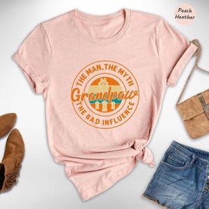 Grandpaw Dog Dad Funny Shirt - Casual Unisex Tee, Soft Ringspun Cotton, Pet Grandpa Gift, Family Bond Apparel afbeelding 4