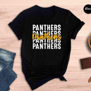 School Team Spirit Shirt: Panther Mascot Design - Ringspun Cotton, Preshrunk, Game Day Apparel image 7