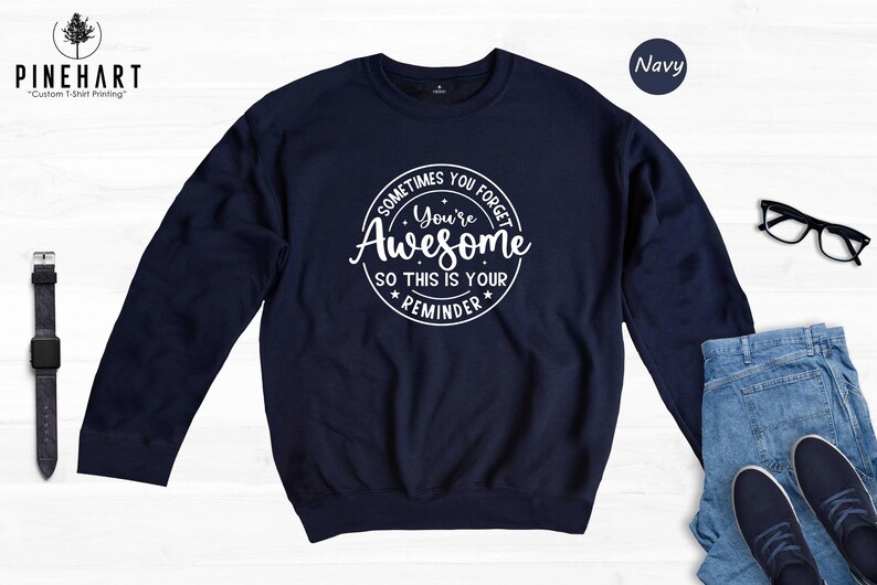 Motivational Tee You Are Awesome Shirt - Positive Message Apparel - Eco Cotton, Comfort Fit, Everyday Wear S-XXL image 8