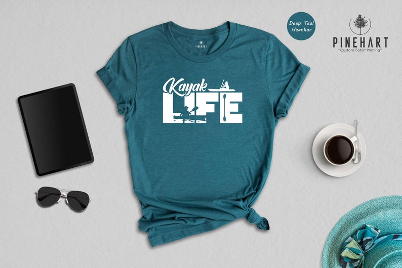 Kayak T Shirt Sport Lover Design: Eco-Friendly Cotton Tee, Durable Print | Soft, Comfortable Fit, Unisex S-XXL image 3