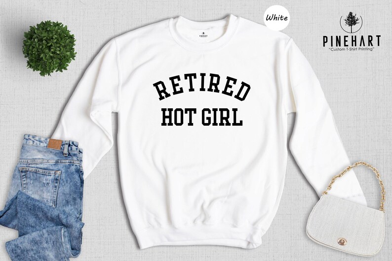 Retired Hot Girl Shirt - Bachelorette Party Top - Soft Cotton Fabric, Eco Friendly Print, Gift For Bride To Be image 8