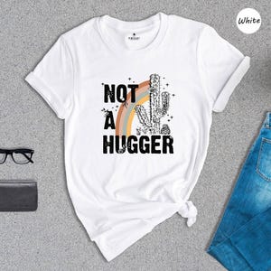 Sarcastic Cactus T Shirt - Funny Introvert Humor Tee - Soft Preshrunk Cotton, Eco-Friendly Ink, Casual Fit image 1