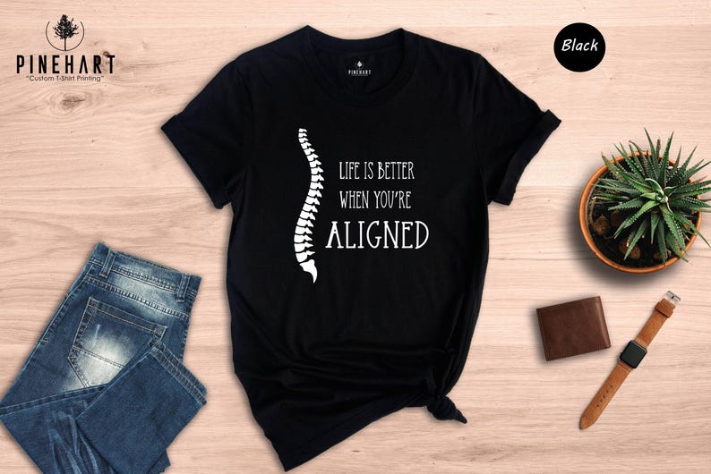 Chiropractor Shirt Casual Everyday Wear Tee: Sustainable Digital Print Fashion (Soft Ringspun Cotton, XS-XXL, Easy Care) afbeelding 7