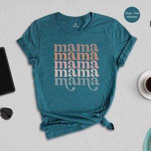 Retro Mama Shirt, Boho Pregnancy Announcement Tee, Mother's Day Apparel