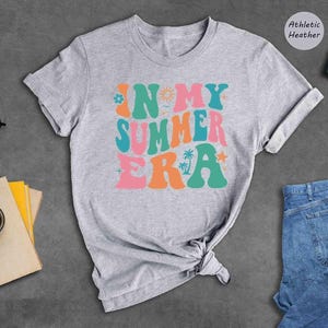 In My Summer Era Shirt, Retro Wavy Summer Vacation Tee, Trendy Groovy Beach Top, Gift for Her zdjęcie 7