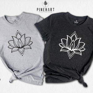 Lotus Flower Shirt, Lotus Tee, Namaste T-Shirt, Mandala Tee, Spiritual Gift, Meditation Shirt, Lotus Flower Gift, Yoga Tee