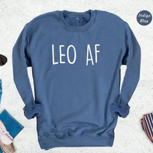 Leo Zodiac Shirt - Casual Astrology Tee, Eco-Friendly Recycled Cotton Blend - Soft Fit, Durable Print, Gift For Leo Lovers image 5
