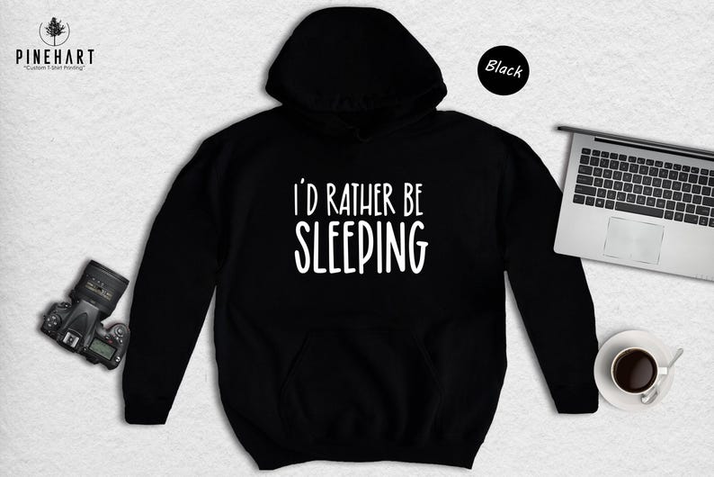 Sweat-shirt « Je préférerais dormir », cadeau humoristique pour les amoureux du sommeil, pull ras du cou avec citation spirituelle, pull pour les journées de farniente et les adeptes de la sieste image 7