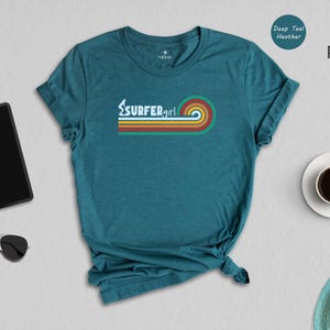 Retro Surfer Girl Shirt: Vintage Surfing Tee