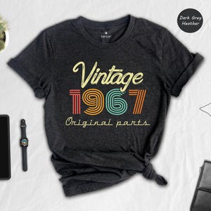Vintage 1967 Birthday Shirt: Retro 58th Birthday Tee