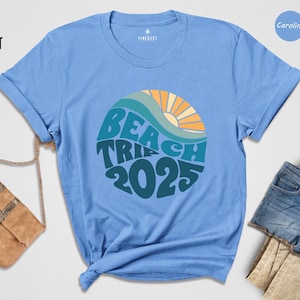 Beach Trip 2025 T-shirt, Summer Shirt, Vacation Gift, Beach Tee, Holiday T-shirt, Summer Vacation Shirt, Trendy Beach Shirt, 2025 Summer Tee