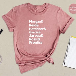 True Crime TV Show Fan Shirt Criminal Minds Tee, Cast Inspired Design (Unisex S-XXL, Eco Friendly Cotton, Digital Print)
